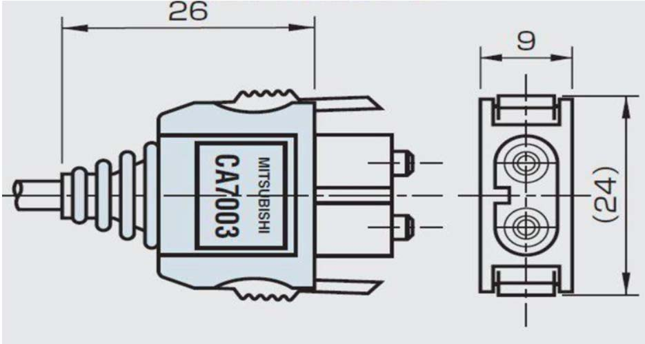 DL-72/CA7003 200/230mm光纤连接器图纸